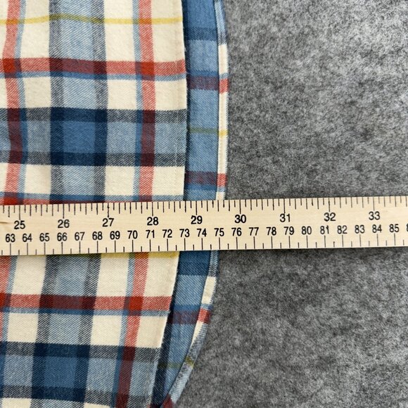 L.L.Bean Men's 1/2 Zip Flannel Shirt, 100% Cotton, Relaxed Fit, Scotch Plaid, M - Picture 10 of 12